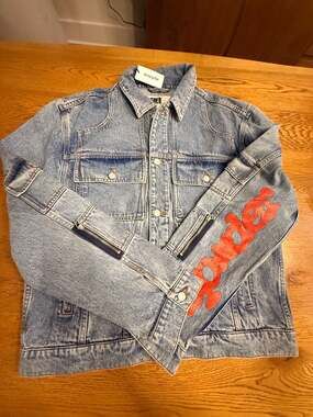 Authentic SP5DER Light Wash Denim V3 Truck Jacket size XL